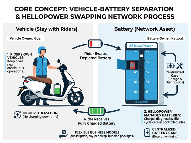 Vehicle-Battery Separation